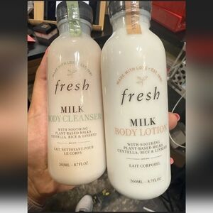 Fresh Milk Body Cleanser and Lotion Set - Cream